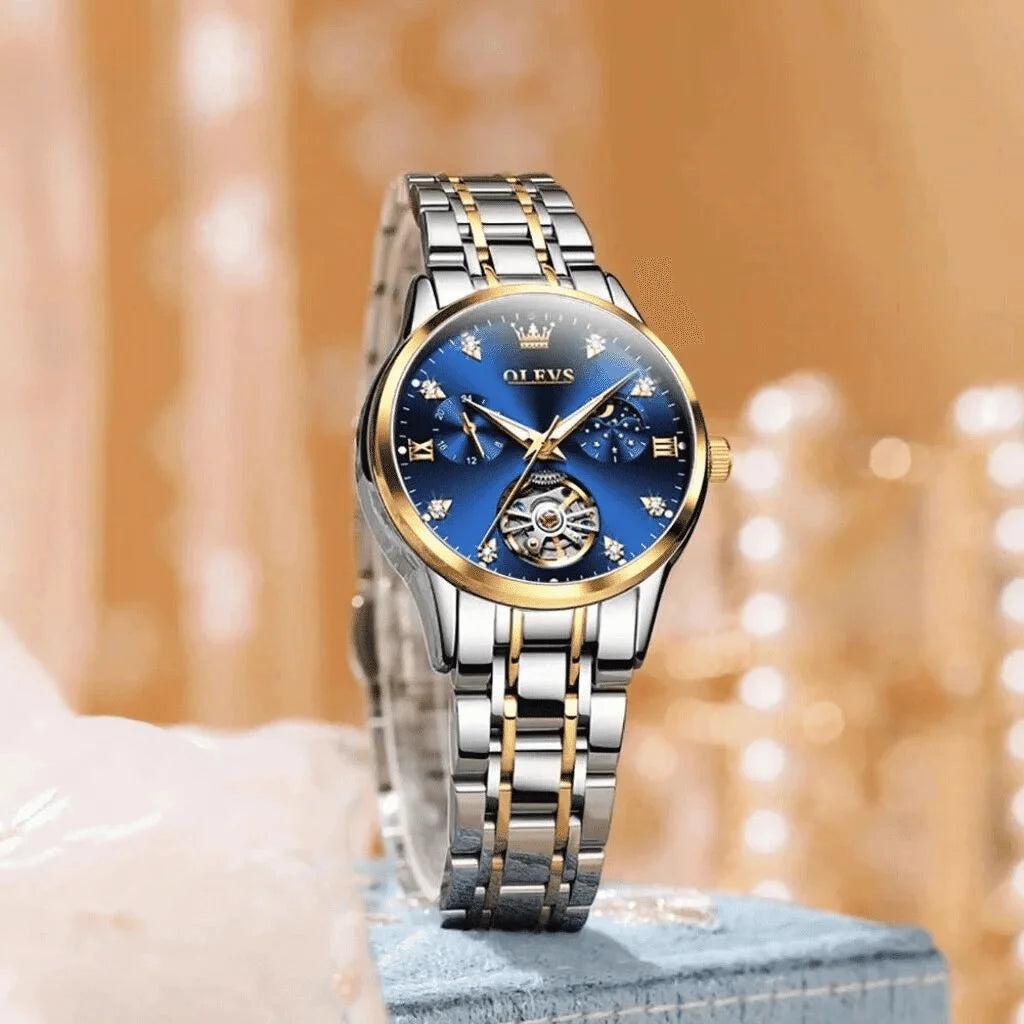 Montre-Femme-Bleue