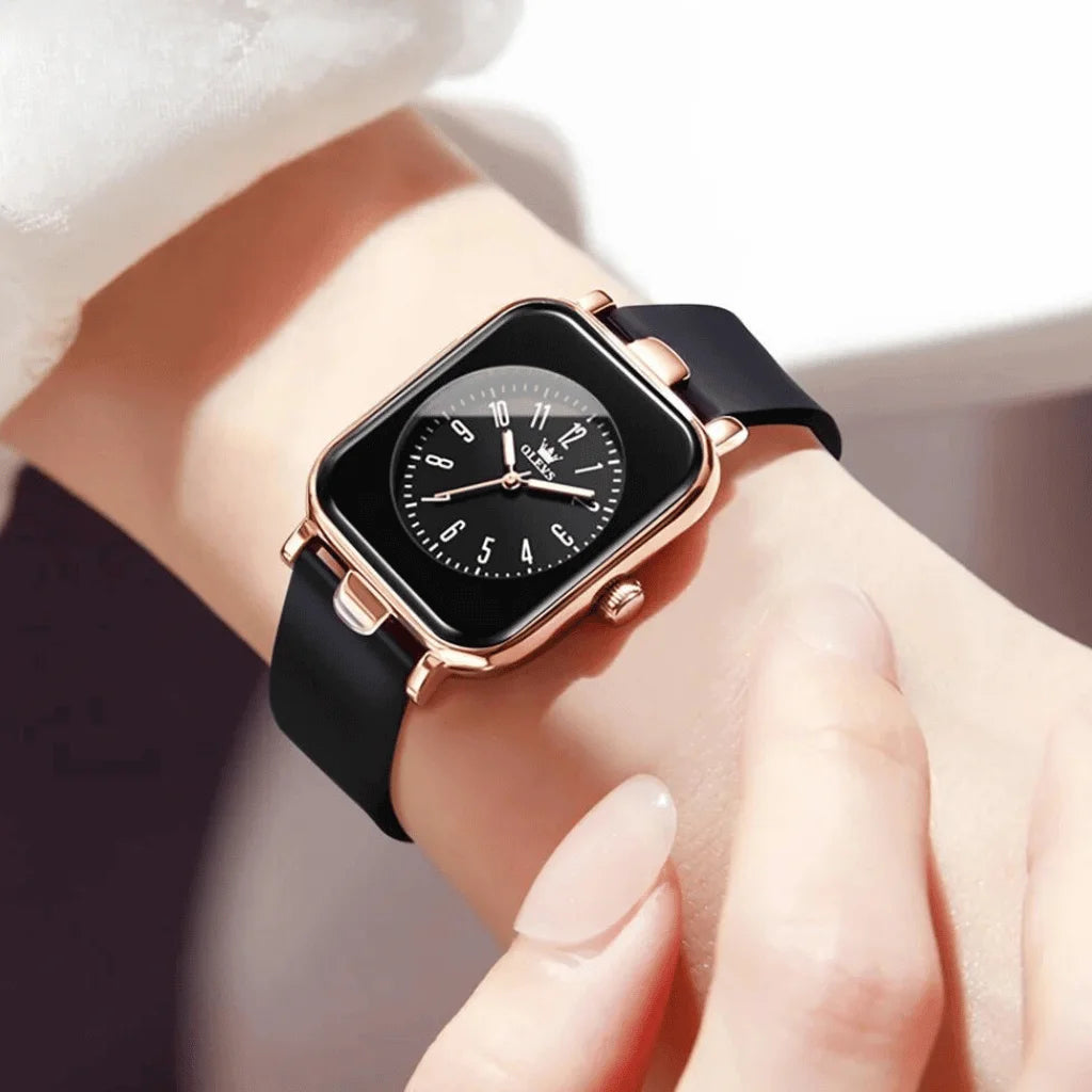 Montre-Femme-Rectangulaire