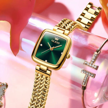 Montre-Femme-Verte