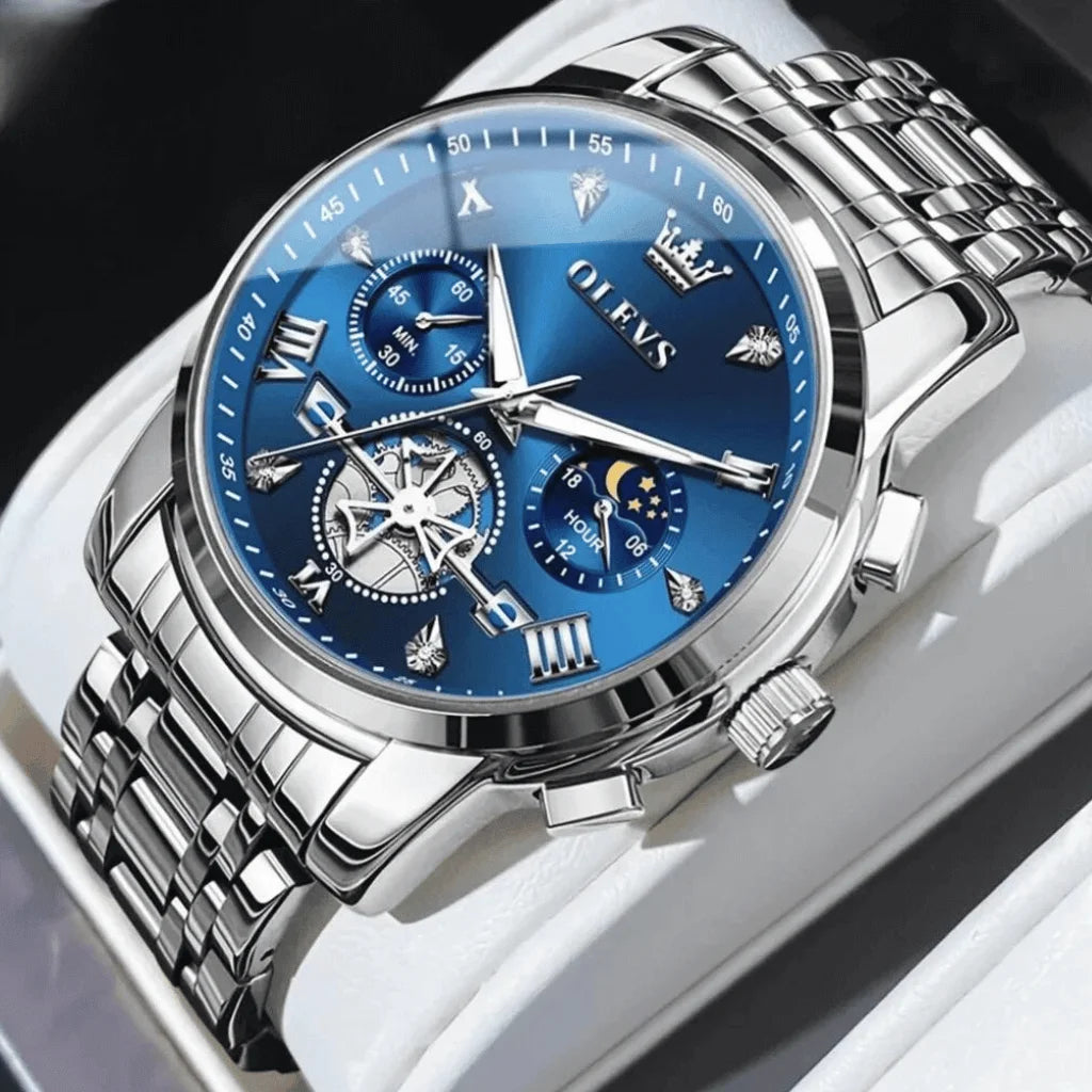 Montre-Homme-Bleue