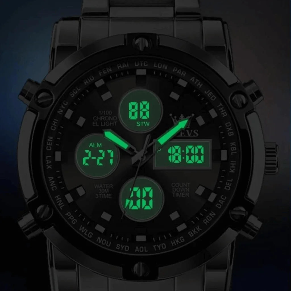 MONTRE HOMME LUMINEUSE